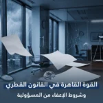 القوة القاهرة في القانون القطري وأثرها على العقود
